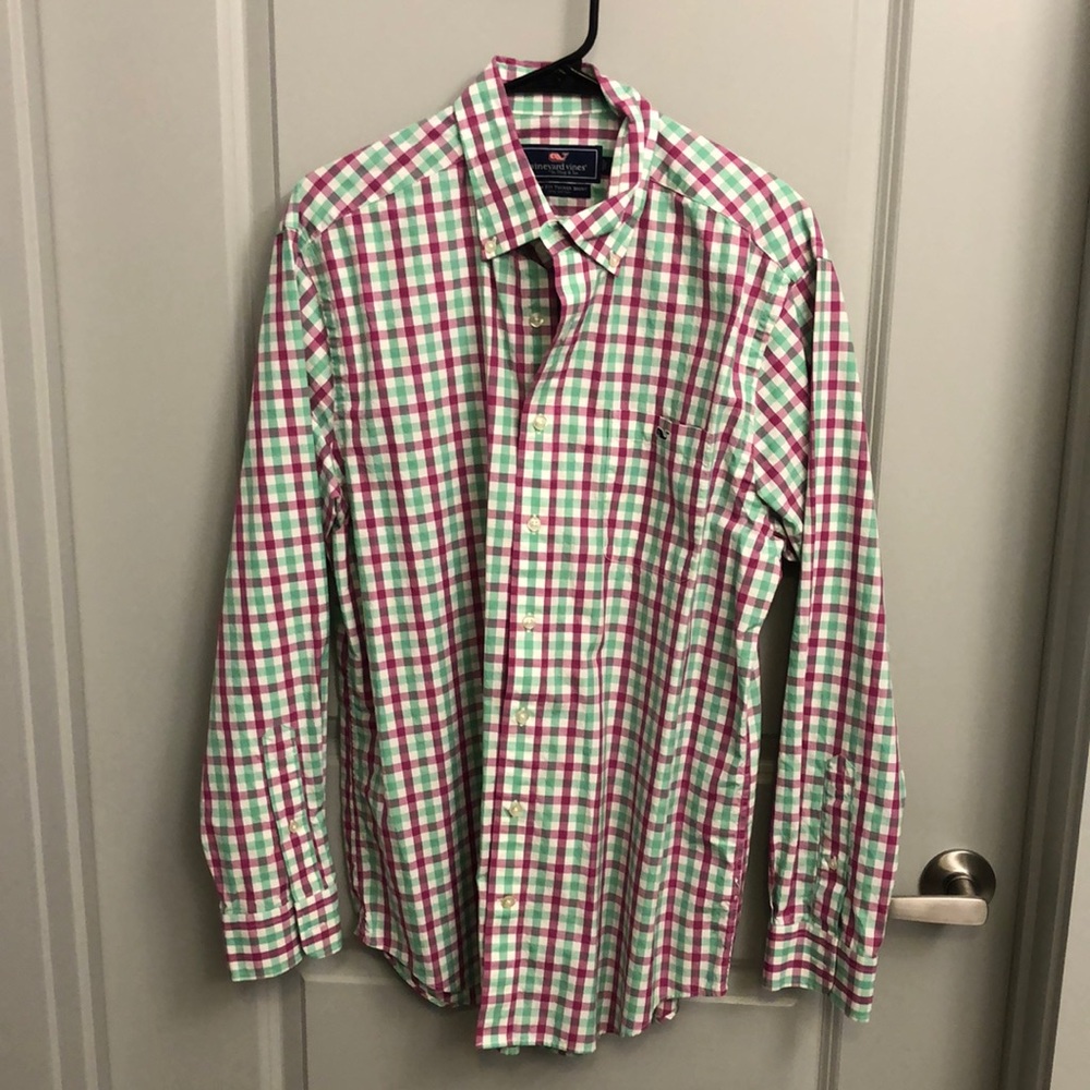 Like New - Gingham Button Down Vineyard Vines